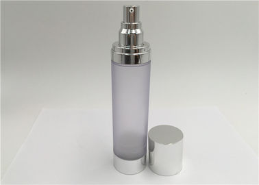 Botellas vacías privadas de aire de la loción de la forma redonda con el embalaje cosmético de la bomba 100ml