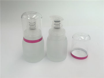 Botella vacía de cristal con la bomba, botella 30ml de la fundación de la bomba del maquillaje