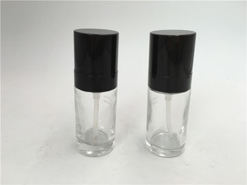 Pote de cristal - botellas de cristal claras hinchadas de la loción con capacidad plástica de la bomba 30ml