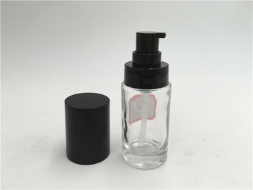 30ml vacian las botellas de cristal cosméticas para la crema, bomba de cristal de Witn de las botellas de la loción